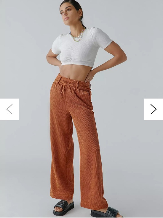 BDG Pants - BDG Corduroy Drawstring Pants in Burnt Orange Size Small